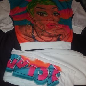 Women's Oversized Street Wear, 2PC Jogging Set